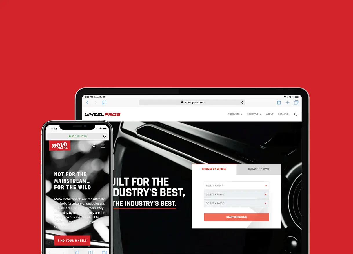 KMC Wheels website collection page showing wheel products